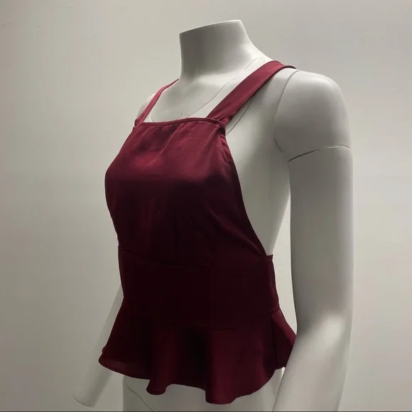 FREE People Satin High Neck Open Back Tank - Picture 3 of 3